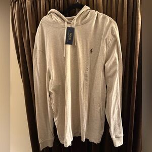 Ralph Lauren Men's Light Gray Hoodie
